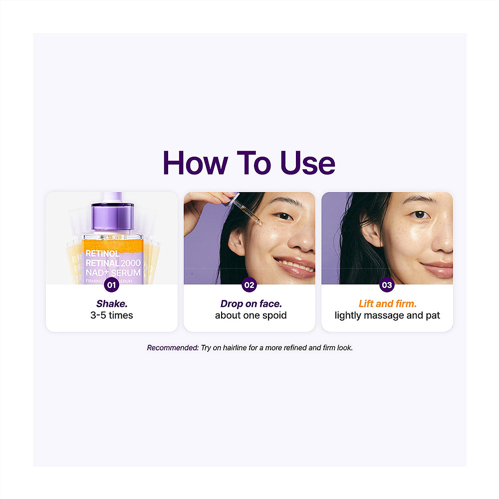 PURITO SEOUL Retinol Retinal 2000 NAD+ Serum - Peaches&Creme Shop Korean Skincare Malta