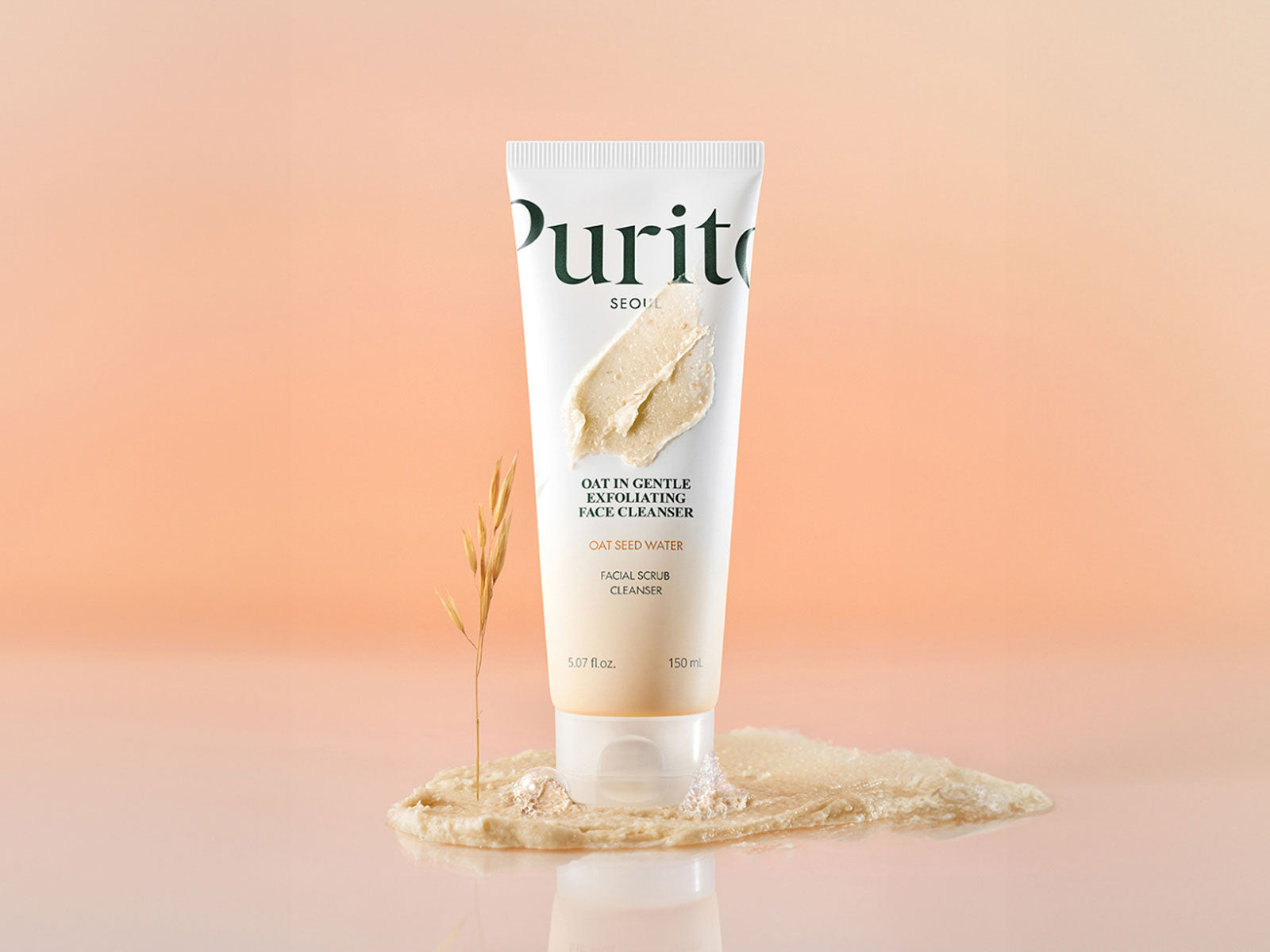 PURITO SEOUL Oat In Gentle Exfoliating Face Cleanser - Peaches&Creme Shop  Korean Skincare Malta