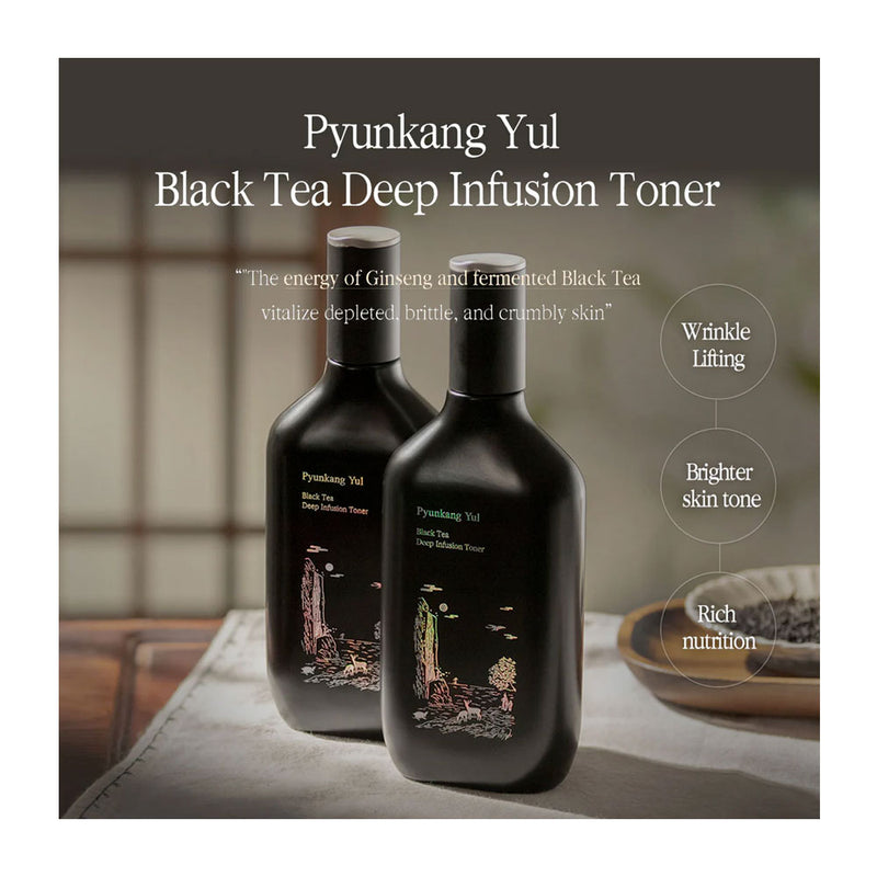 Pyunkang Yul Black Tea Deep Infusion Toner - Peaches&Creme Shop Korean Skincare Malta