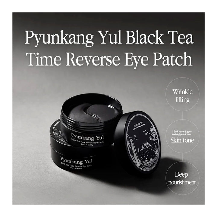 Pyunkang Yul Black Tea Time Reverse Eye Patch - Peaches&Creme Shop Korean Skincare Malta