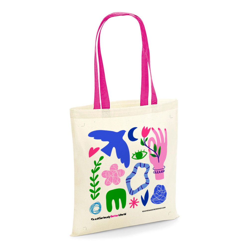 Peaches&Creme Canvas Bag - Peaches&Creme Shop Korean Skincare Malta