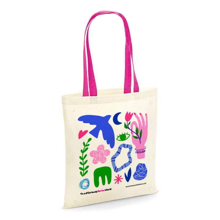 Peaches&Creme Canvas Bag - Peaches&Creme Shop Korean Skincare Malta