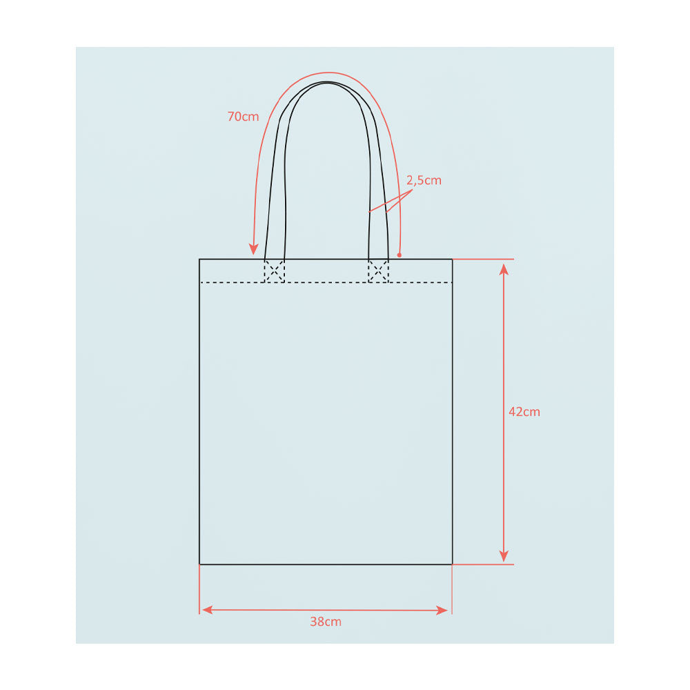 Peaches&Creme Canvas Bag - Peaches&Creme Shop Korean Skincare Malta