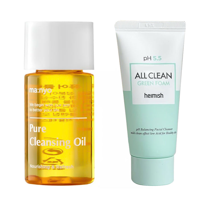 MANYO + HEIMISH Mini Size Double Cleansing Duo - Peaches&amp;Creme Shop Korean Skincare Malta