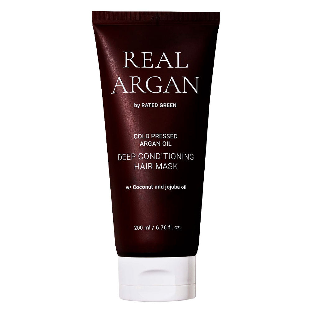 RATED GREEN Real Argan Deep Conditioning Hair Mask -Peaches&Creme Shop Korean Skincare  Malta