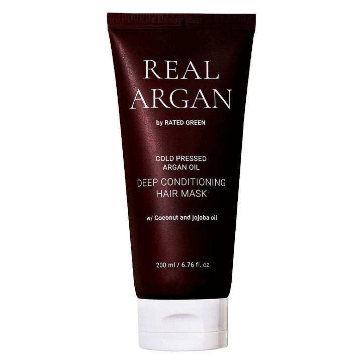 RATED GREEN Real Argan Deep Conditioning Hair Mask -Peaches&Creme Shop Korean Skincare  Malta