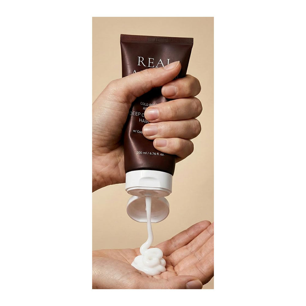 RATED GREEN Real Argan Deep Conditioning Hair Mask -Peaches&Creme Shop Korean Skincare  Malta