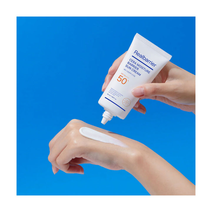 REAL BARRIER Cera Moisture Barrier Sun Cream - Peaches&Creme Shop Korean Skincare Malta
