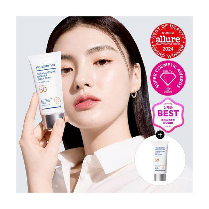 REAL BARRIER Cera Moisture Barrier Sun Cream - Peaches&Creme Shop Korean Skincare Malta