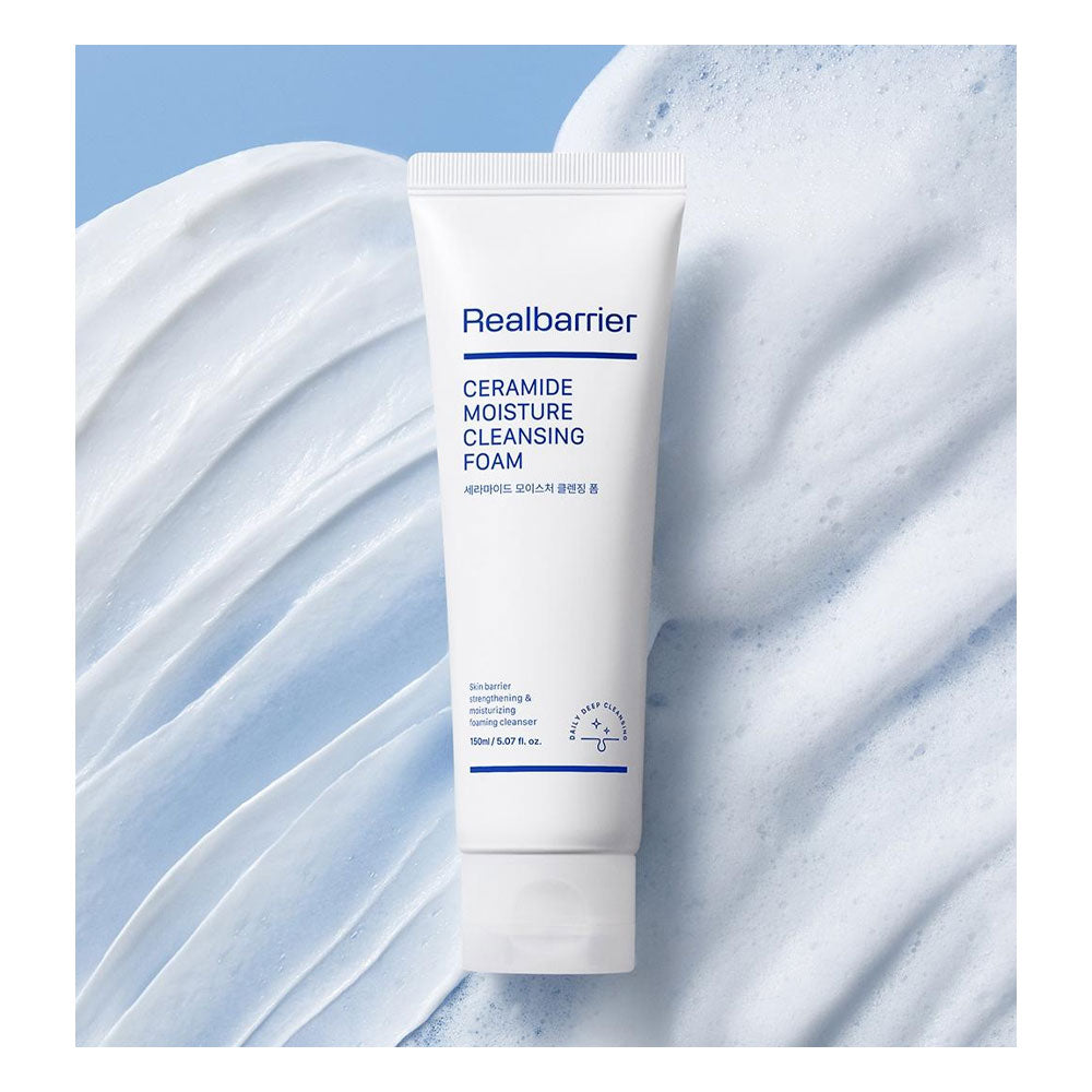 REAL BARRIER Ceramide Moisture Cleansing Foam - Peaches&Creme Shop Korean Skincare Malta