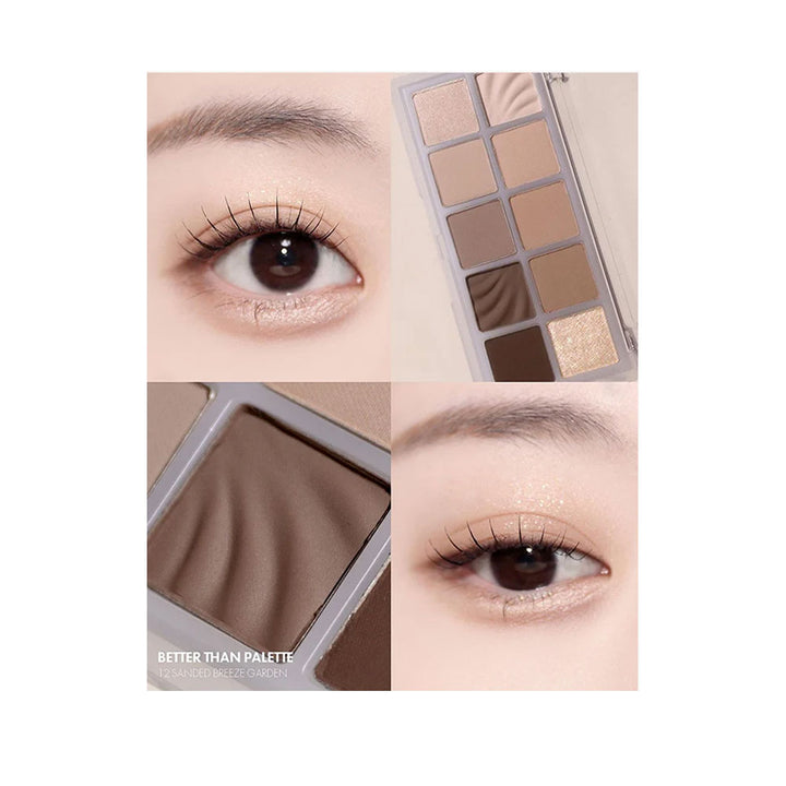 Rom&nd Better Than Palette - Spring Fever Edition [12 Sanded Breeze Garden] - Peaches&Creme Shop Korean Skincare Malta