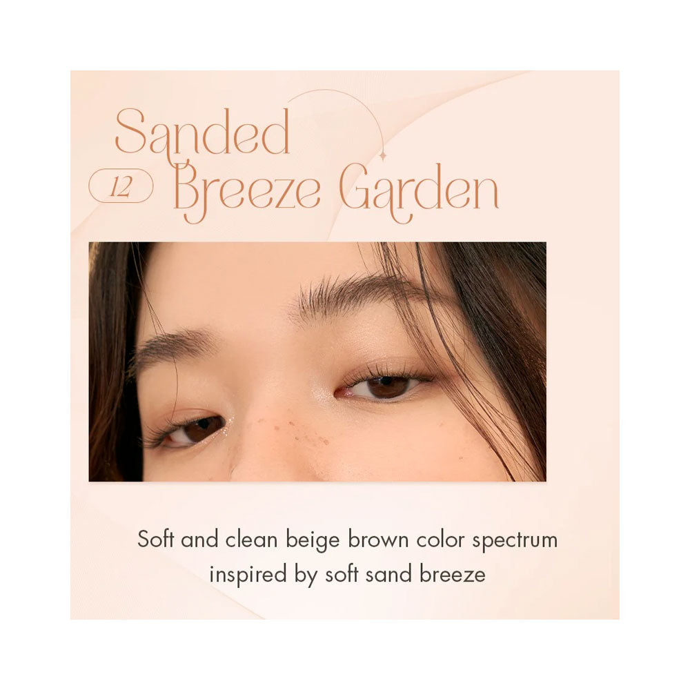 Rom&nd Better Than Palette - Spring Fever Edition [12 Sanded Breeze Garden] - Peaches&Creme Shop Korean Skincare Malta