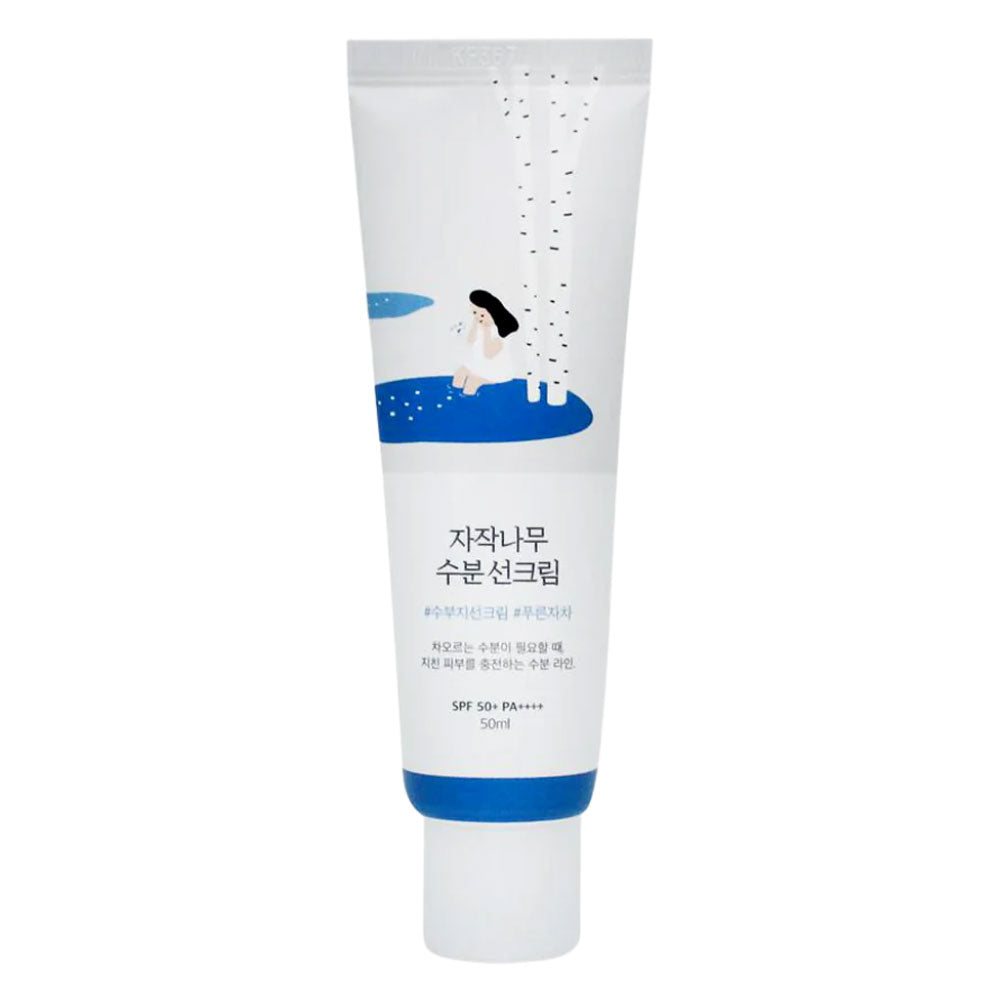 ROUND LAB Birch Juice Moisturizing Sunscreen - Peaches&Creme Shop Korean Skincare Malta