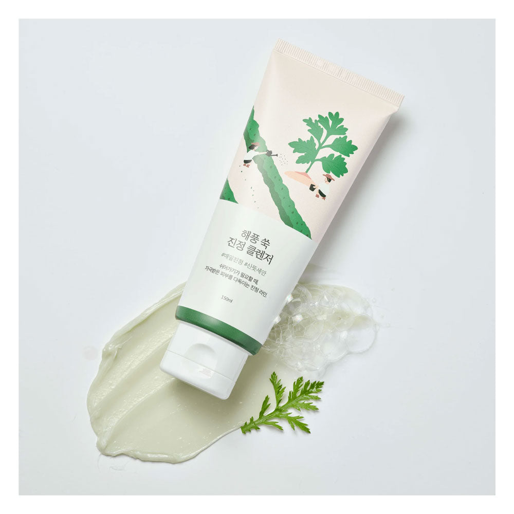 ROUND LAB Mugwort Calming Cleanser - Peaches&Creme Shop Korean Skincare Malta
