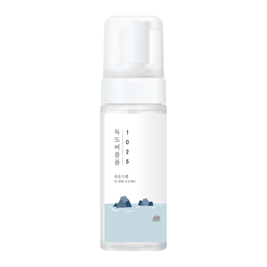 ROUND LAB 1025 Dokdo Bubble Foam - Peaches&Creme Shop Korean Skincare Malta