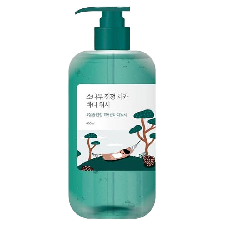 ROUND LAB Pine Calming Cica Body Wash - Peaches&Creme Shop Korean Skincare Malta