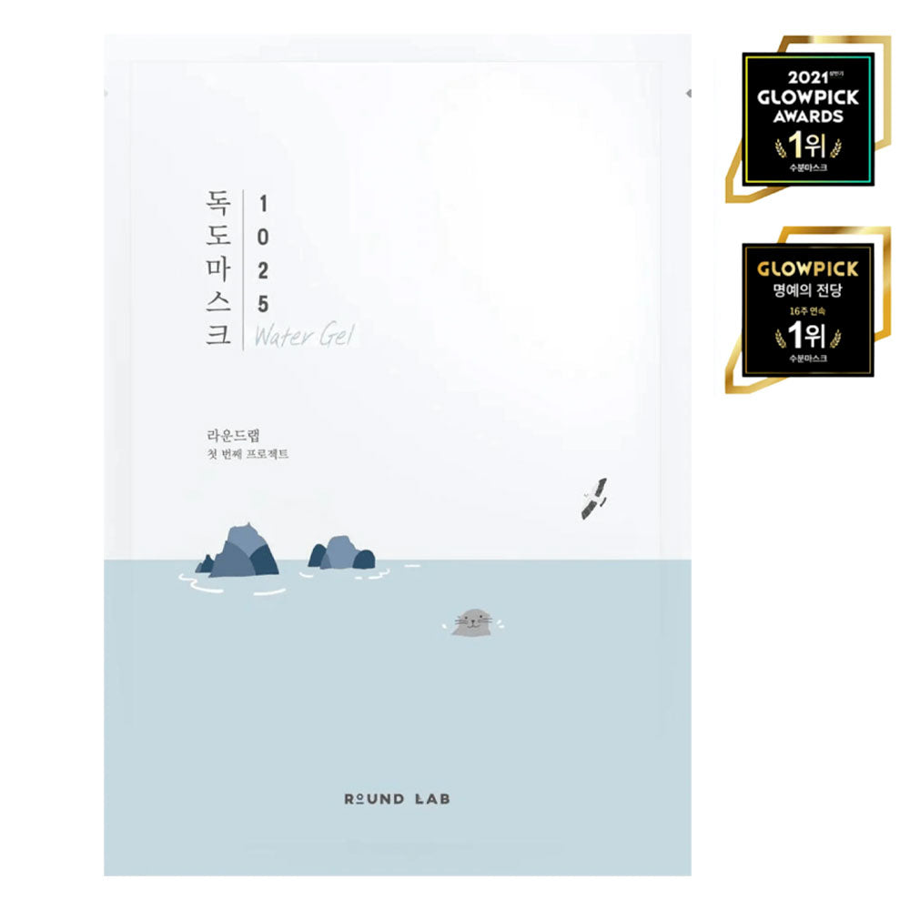 ROUND LAB 1025 Dokdo Water Gel Mask Sheet -Peaches&Creme Shop 
Korean Skincare Malta