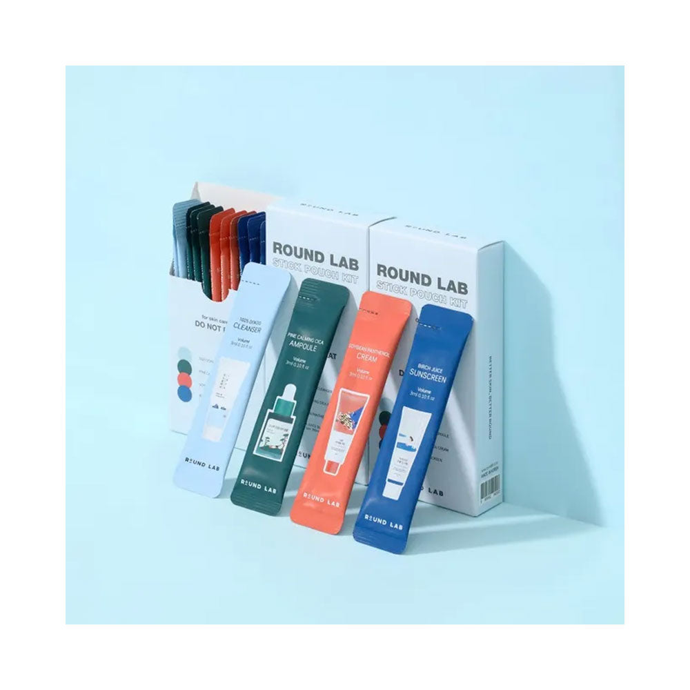 ROUND LAB Stick Pouch Kit - Peaches&Creme Shop Korean Skincare Malta
