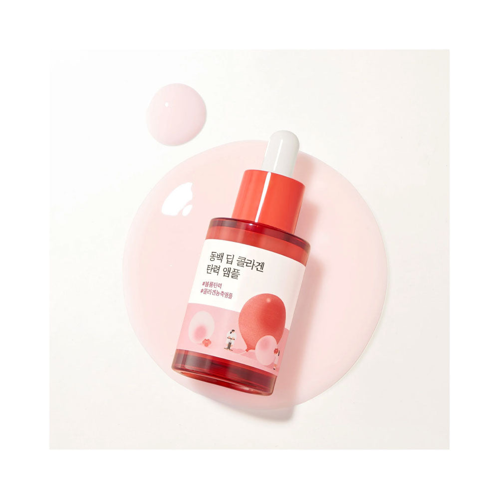 ROUND LAB Camellia Deep Collagen Firming Ampoule - Peaches&Creme Shop Korean Skincare Malta