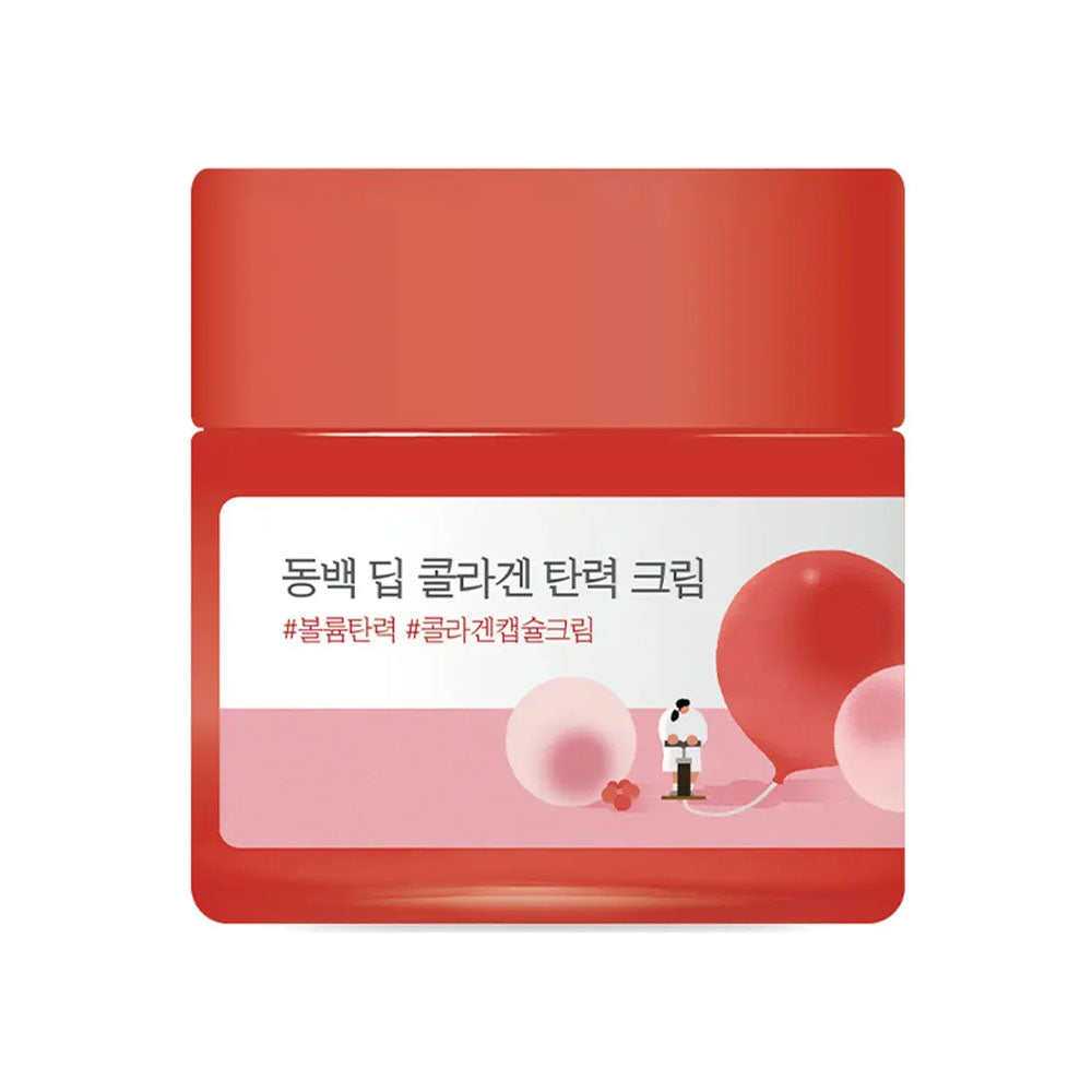 ROUND LAB Camellia Deep Collagen Firming Cream - Peaches&Creme Shop Korean Skincare Malta