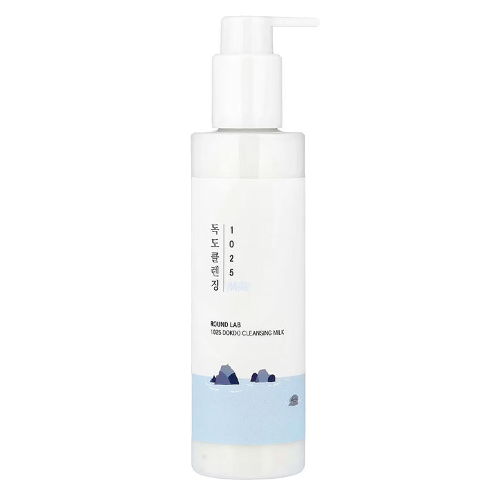 ROUND LAB 1025 Dokdo Cleansing Milk - Peaches&Creme Shop Korean Skincare Malta