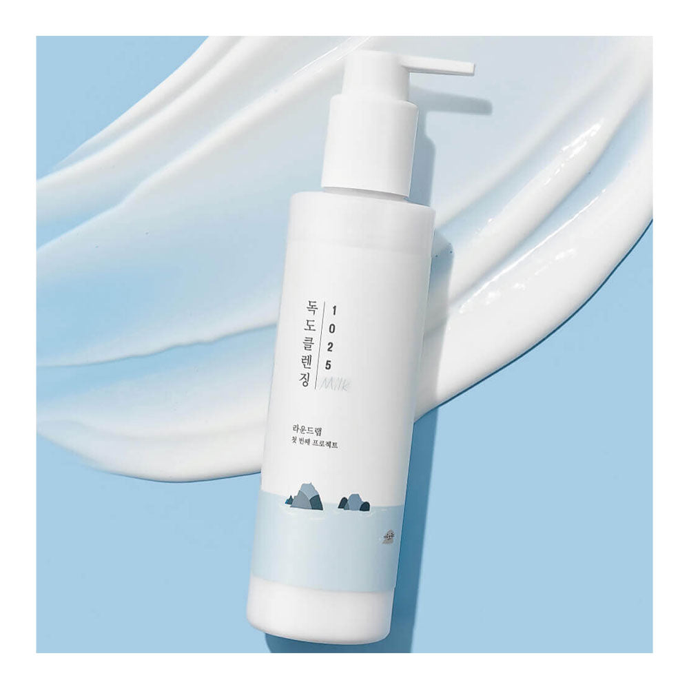 ROUND LAB 1025 Dokdo Cleansing Milk - Peaches&Creme Shop Korean Skincare Malta