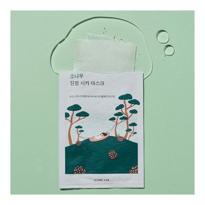ROUNDLAB Pine Calming Cica Sheet Mask - Peaches&Creme Shop Korean Skincare Malta