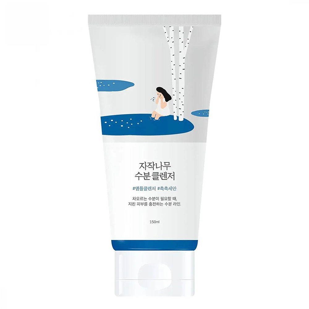 ROUND LAB Birch Juice Moisturizing Cleanser - Peaches&amp;Creme Shop Korean Skincare Malta