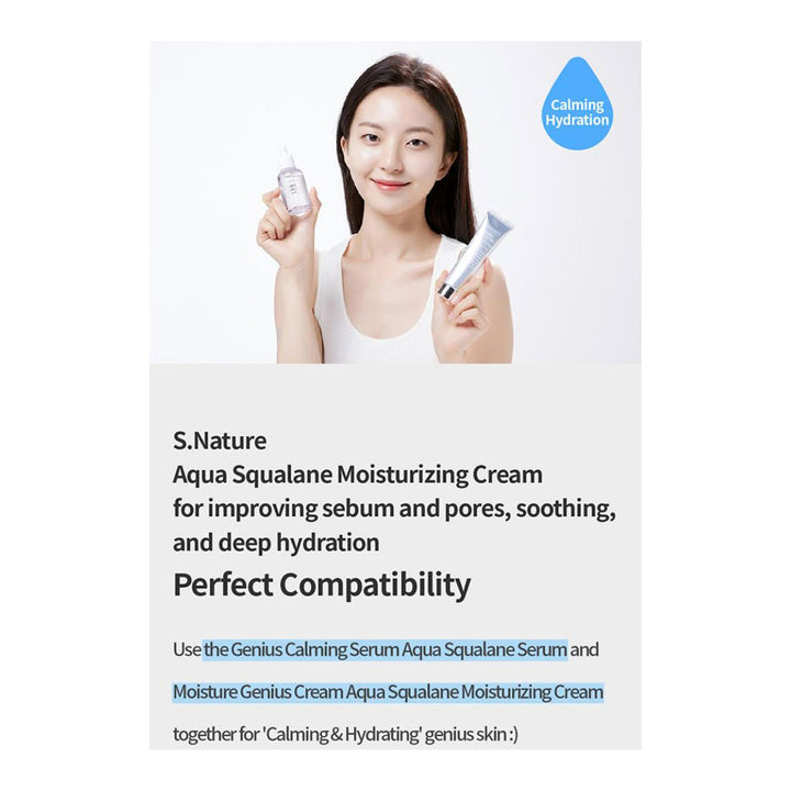 S.NATURE Aqua Squalane Serum - Peaches&Creme Shop Korean Skincare Malta