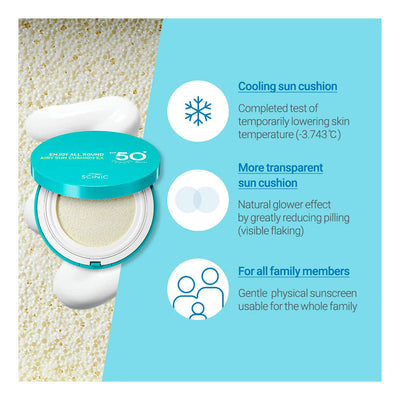 SCINIC Enjoy All Round Airy Sun Cushion EX - Peaches&Creme Shop Korean Skincare Malta