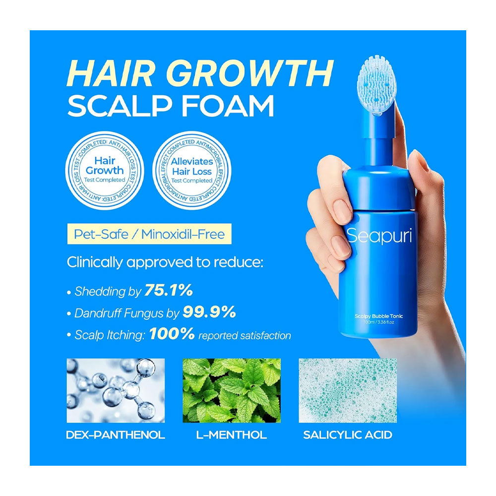SEAPURI Scalpy Bubble Tonic - Peaches&Creme Shop Korean Skincare Malta