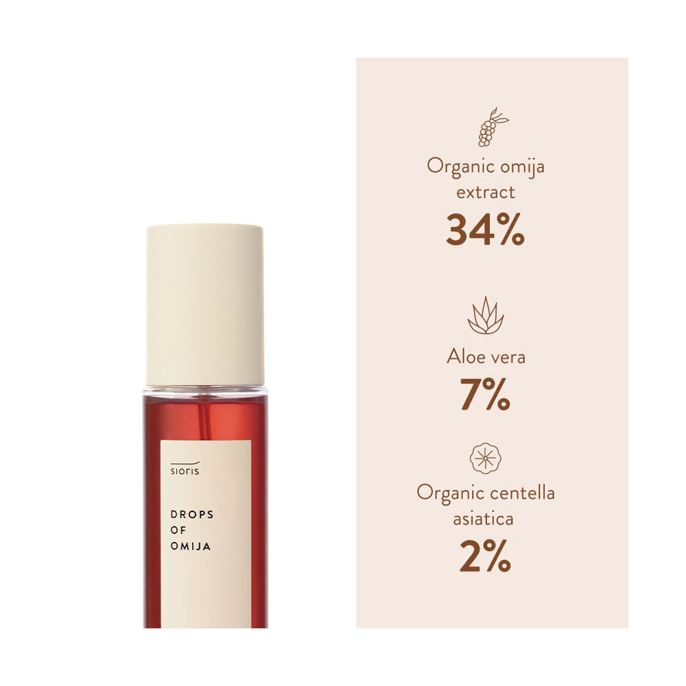 SIORIS Drops of Omija Calming Mist - Peaches&Creme Shop Korean Skincare Malta