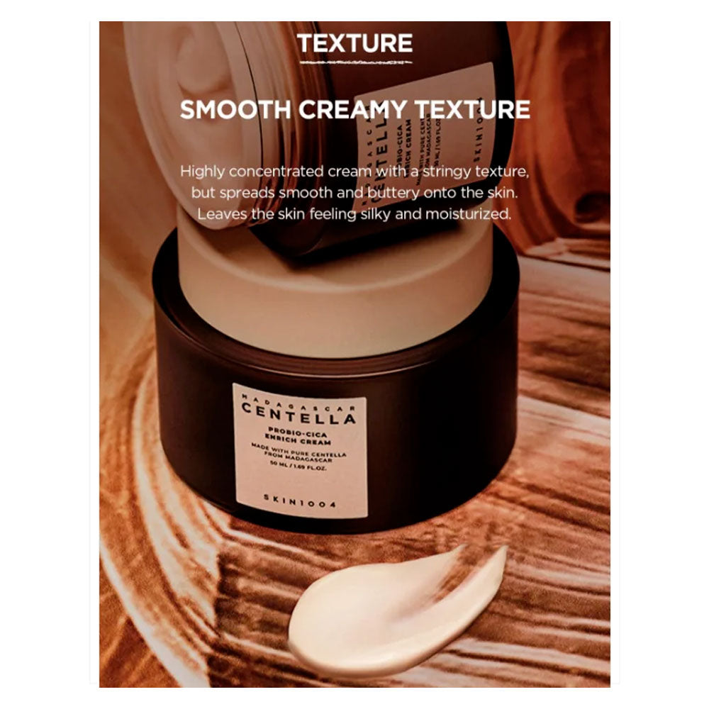 SKIN1004 Madagascar Centella Probio-Cica Enrich Cream - Peaches&Creme Shop Korean Skincare Malta