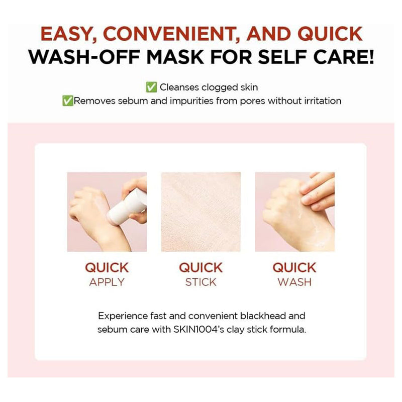 SKIN1004 Poremizing Quick Clay Stick Mask - Peaches&Creme Shop Korean Skincare Malta