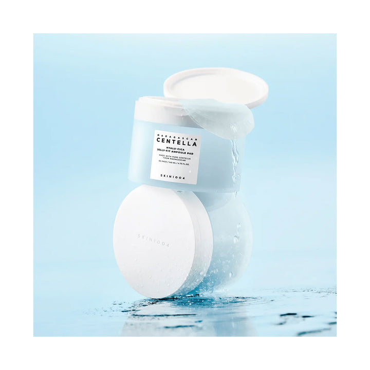 SKIN1004 Madagascar Centella Hyalu-Cica Jelly-Fit Ampoule Pad - Peaches&Creme Shop Korean Skincare Malta