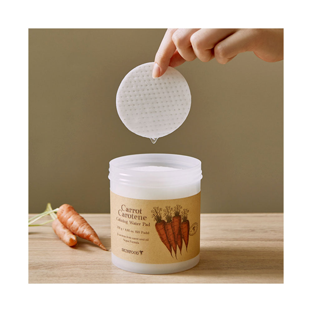 SKINFOOD Carrot Carotene Calming Water Pad - Peaches&Creme Shop Korean Skincare Malta