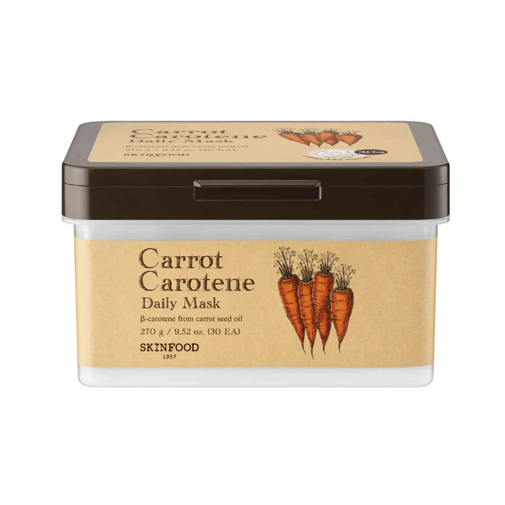 SKINFOOD Carrot Carotene Daily Mask - Peaches&Creme Shop Korean Skincare Malta