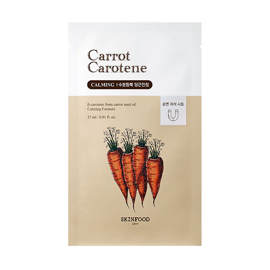 SKINFOOD Carrot Carotene Mask - Peaches&Creme Shop Korean Skincare Malta