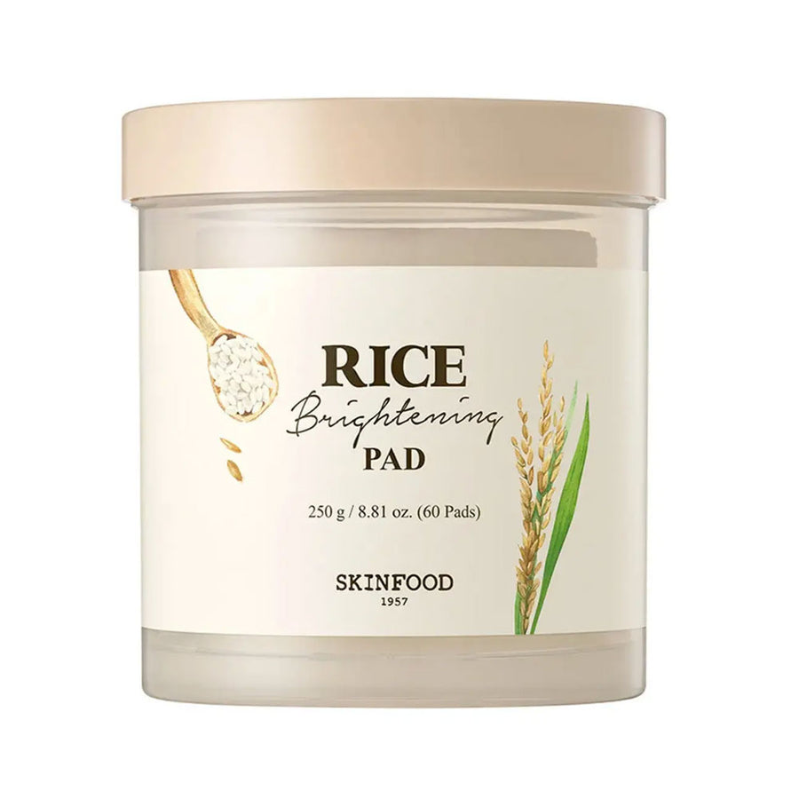 SKINFOOD Rice Brightening Pad - Peaches&Creme Shop Korean Skincare Malta