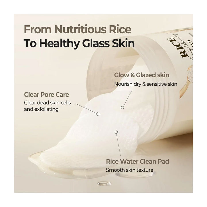 SKINFOOD Rice Brightening Pad - Peaches&Creme Shop Korean Skincare Malta