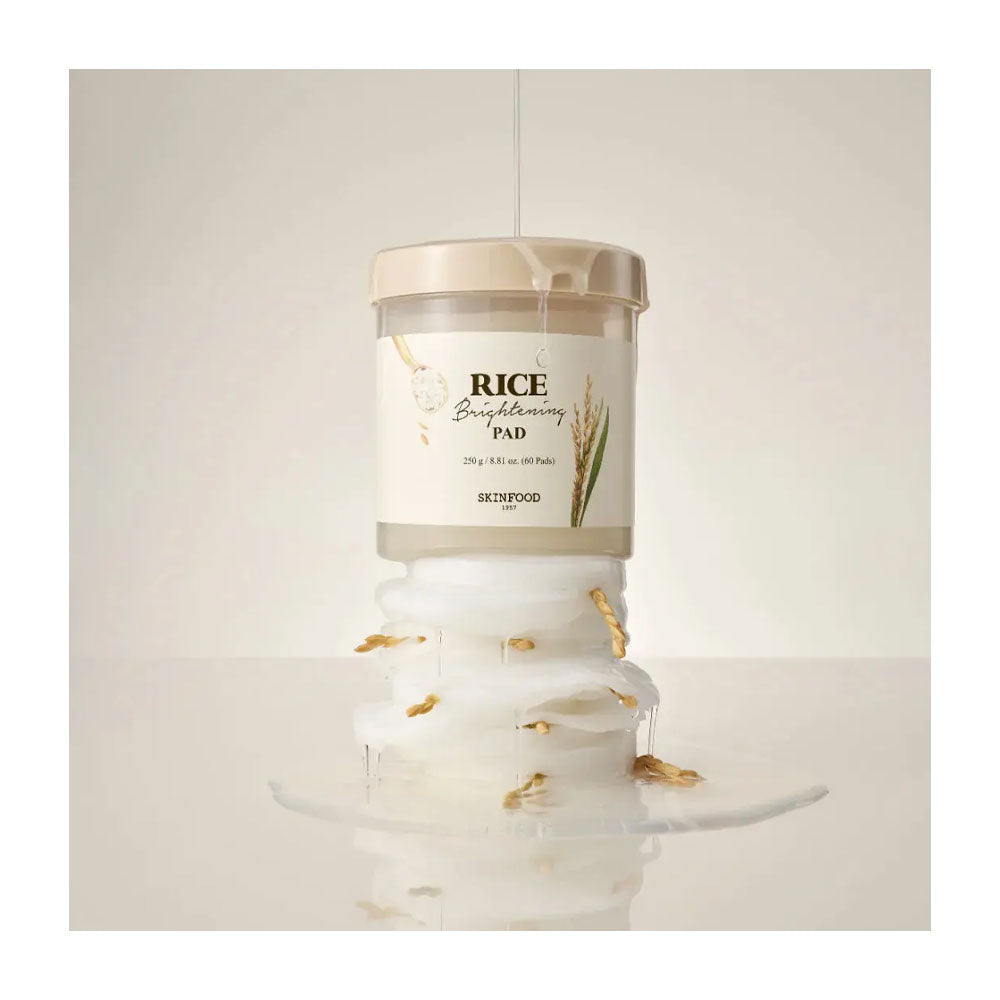 SKINFOOD Rice Brightening Pad - Peaches&Creme Shop Korean Skincare Malta
