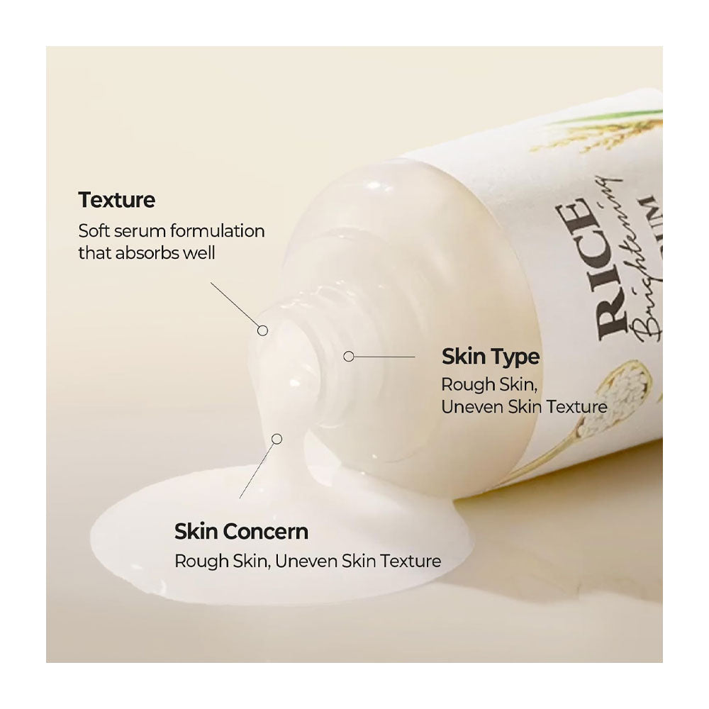 SKINFOOD Rice Brightening Serum - Peaches&Creme Shop Korean Skincare Malta