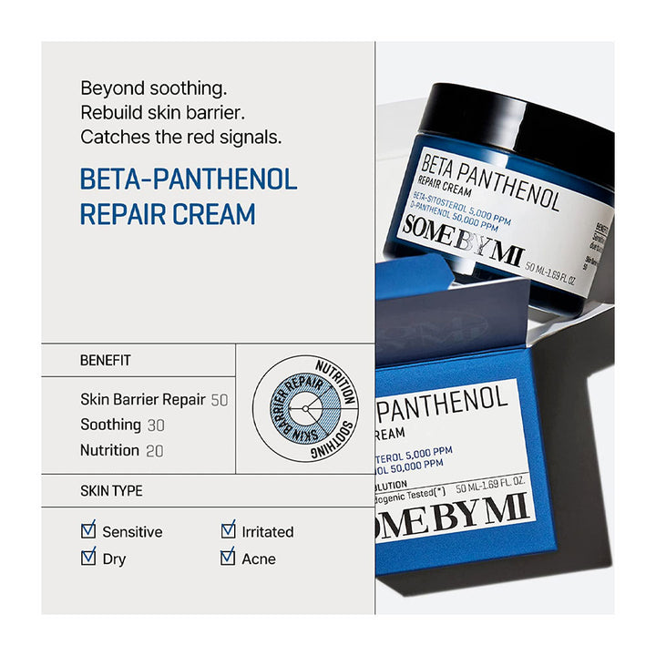 SOME BY MI Beta Panthenol Repair Cream - Peaches&amp;Creme Shop Korean Skincare Malta