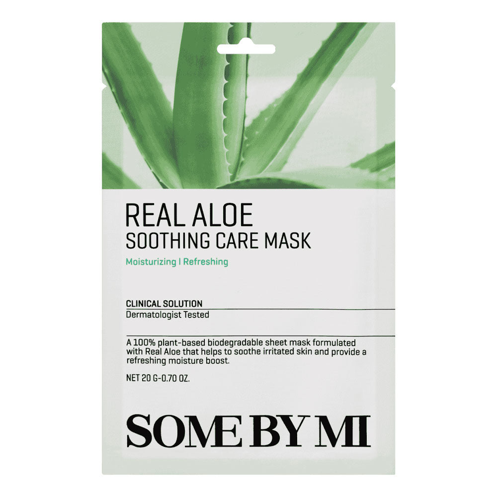 SOME BY MI Real Aloe Soothing Care Mask - Peaches&Creme Shop Korean Skincare Malta