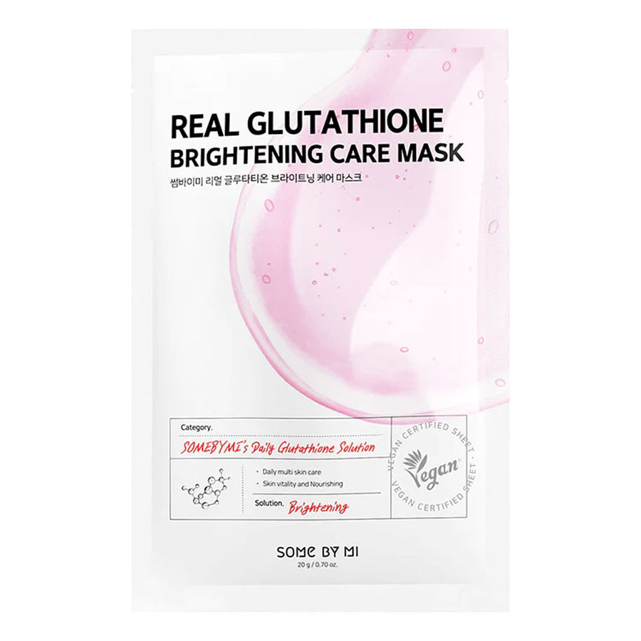 SOME BY MI Real Glutathione Brightening Care Mask - Peaches&Creme Shop Korean Skincare Malta