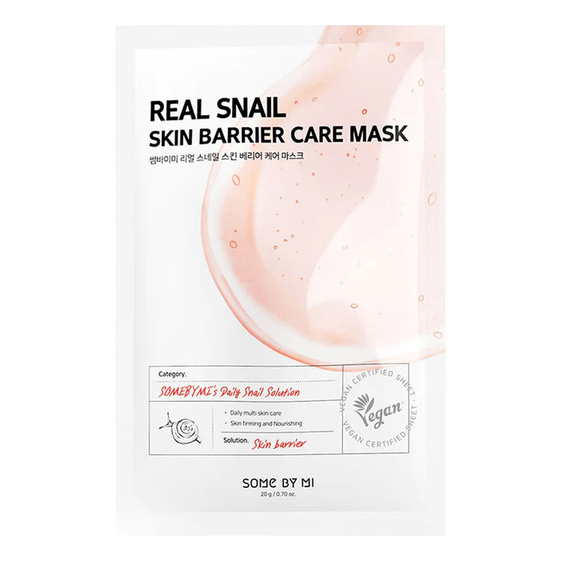 SOME BY MI Real Snail Skin Barrier Care Mask - Peaches&Creme Shop Korean Skincare Malta