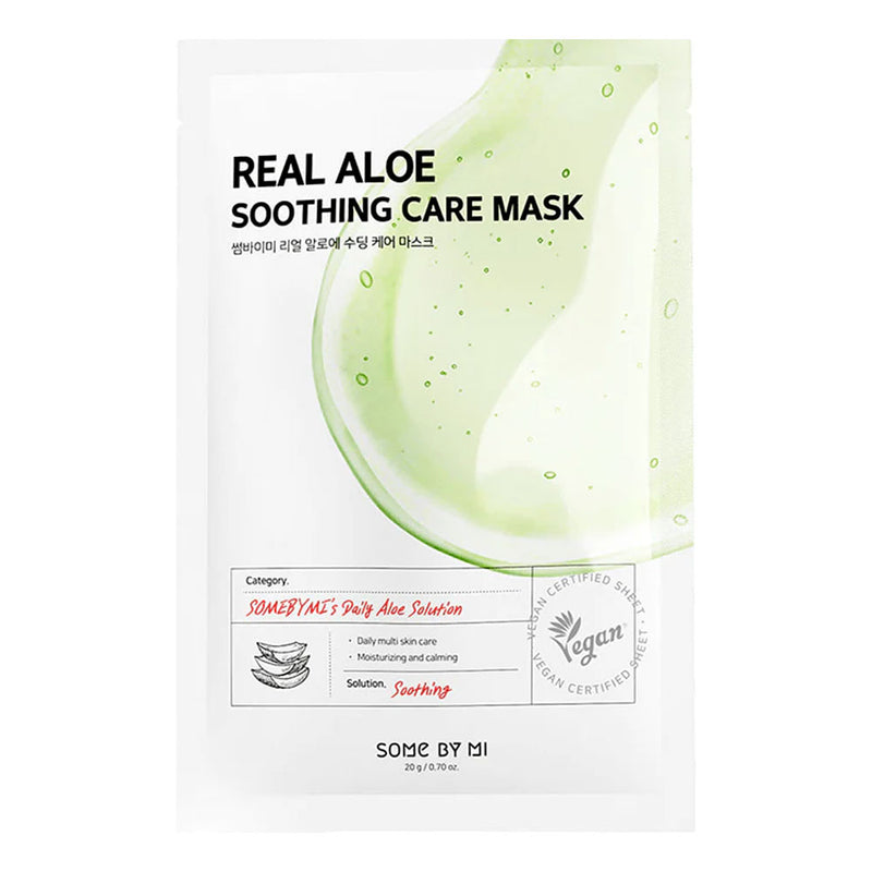 SOME BY MI Real Aloe Soothing Care Mask - Peaches&Creme Shop Korean Skincare Malta
