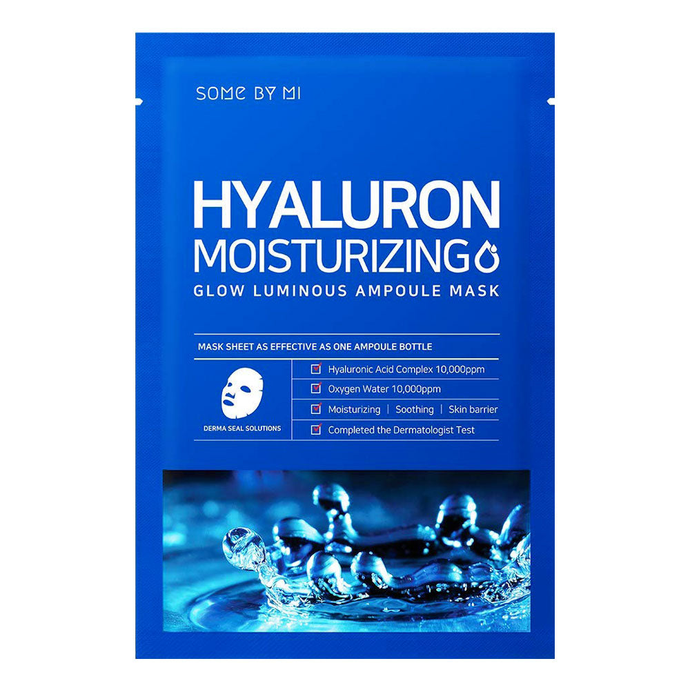 SOME BY MI Hyaluron Moisturising Glow Luminous Ampoule Mask - Peaches&Creme Shop Korean Skincare Malta