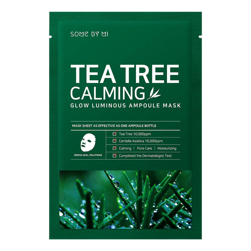SOME BY MI 30 Days Tea Tree Calming Glow Luminous Ampoule Mask - Peaches&Creme Shop Korean Skincare Malta