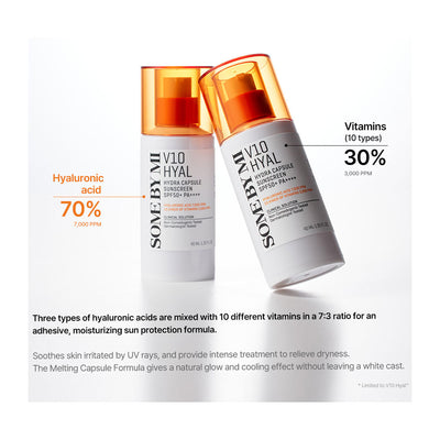SOME BY MI V10 Hyal Hydra Capsule Sunscreen - Peaches&Creme Shop Korean Skincare Malta